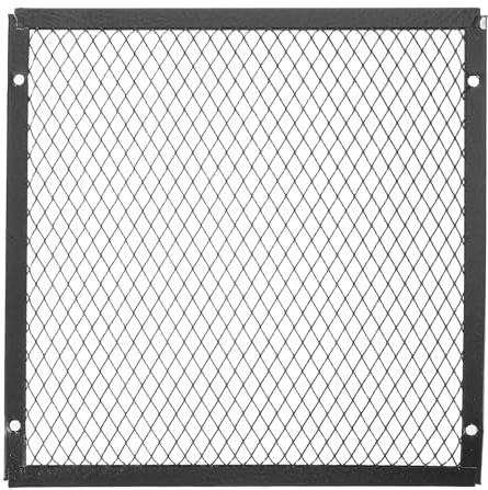 NUOBESTY Grille de protection anti-poussière pour radiateur électrique - 20 x 20 cm - Grille de remplacement en métal noir pour cuisinière électrique