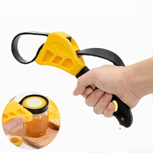 Rubber Strap Wrench, Multi-Purpose Wrench Jar Opener, Adjustable Plumbers Tools for Pipes, Oil Filter, Shower Head & DIY Plumbing