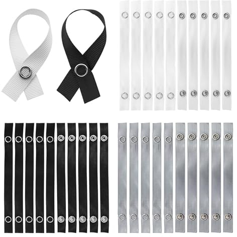 xlwen 30 pezzi Ganci per Strofinacci Senza Cuciture,Appendini Senza Cuciture per Tessuti,12 x 150 mm, Ganci Senza Cuciture per Asciugamani per Bagno,Cucina,Campeggio