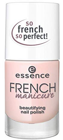 essence FRENCH manicure beautifying nail polish, French Maniküre, Nr. 02 FRENCHs are forever, nude, natürlich, glänzend, transluzent, ohne Aceton, vegan, ohne Konservierungsstoffe (10ml)