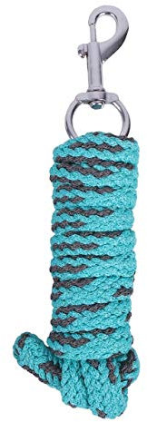 ARBO-INOX® - Anbindestrick - 2m - mit Karabiner - 12 Farben (Türkis)