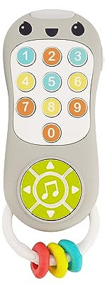 INFANTINO Music & Light Pretend Remote Control - Fine Motor Skills with Melodies & Sounds for Infants & Toddlers, 6M+