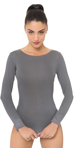 Ciocca Pura Maglia Donna con Cashmere Manica Lunga Pizzo Intimo Canottiera Elegante Calda [P0713M_GGR_S_1]