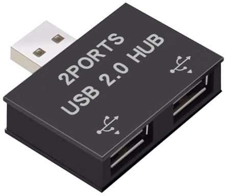 KACCDE Adaptateur répartiteur USB 2.0 A mâle vers double USB femelle pour connecter imprimantes et lecteurs de cartes