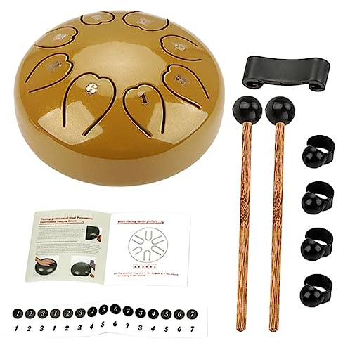 SUPVOX Lengua Etéreo de Percusión Portátil Instrumento para Principiantes de Mano para Amantes Música para Terapia y Relajación
