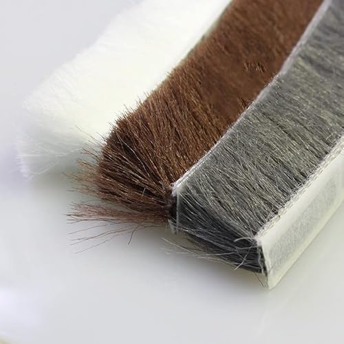 Burlete para burlete de escobillas, burlete para puertas y ventanas abatibles, tira autoadhesiva de aislamiento acústico de 10 m