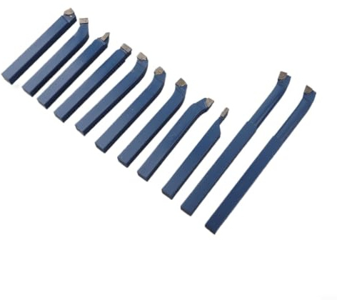 11-tlg Hartmetall Drehmeißel Set 10mm für Metall(10x10mm)