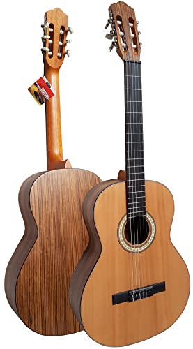 MSA 4/4 GITARRE ZEDER MASSIV - MAHAGONI KONZERTGITARRE - CLASSIC - NATUR - BODEN u. ZARGE MAHAGONI - D´ADDARIO SAITEN - DECKE MASSIV - MCG200M