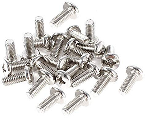 BestTong 60 PCS Stainless Steel VESA TV LCD Monitor Mounting Phillips Head Screws M4 x 10mm