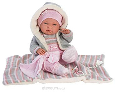 Llorens 73858 Babypuppe Nica, 38 cm, beige