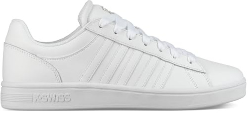 K-Swiss Sneakers för män, Low Court Winston, Vit vit 06154 175, 44 EU
