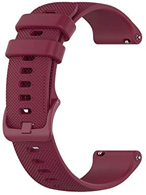 Eono Silikon Uhrenarmband Ersatzarmband, 22mm Silikon Armband Uhrenarmbänder mit Schnellverschluss für Herren Damen 18mm 20mm 22mm, Rot