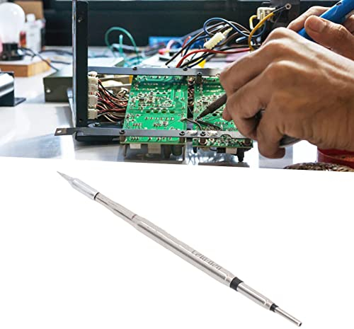 Lötstationsspitze Lötkolbenspitze Metallschweißkopf Ersatz Lötstation Nacharbeitsstation Zubehör für die Reparatur von Leiterplattenchips JBC 210(C210 020 Gerade Spitze)