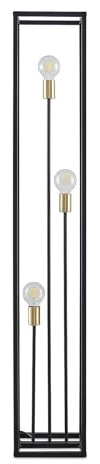 Lindby Lampadaire Tiliane (Moderne) en Noir Métal e. a. pour Salon & Salle à manger (à 3 lampes, E27) Sur Pied Lampe a de Sol