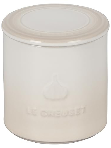 Le Creuset Knoblauchbehälter aus Steingut, 400 ml, Baiser