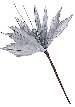 IMIKEYA 6stücke Weihnachtliche Stoffblumen-Dekoration Teiliges Silberne Weihnachtsbaum-Ornamente Für Festliche Anlässe Party Und Zuhause
