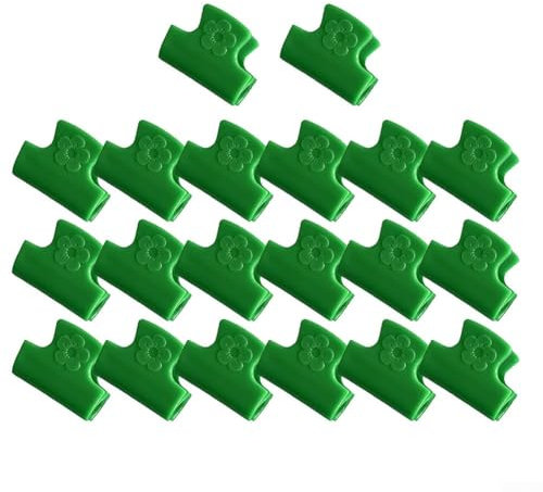 20pcs Pipe Clamps for 5mm Plant Stakes Greenhouse Film Clip Garden Netting Hoop Clips