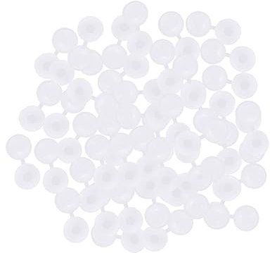 DIYEAH 50pcs Screw Covers Plastic Screw Hole Cover Roofing Cap Soft Plastic for Easy Installation