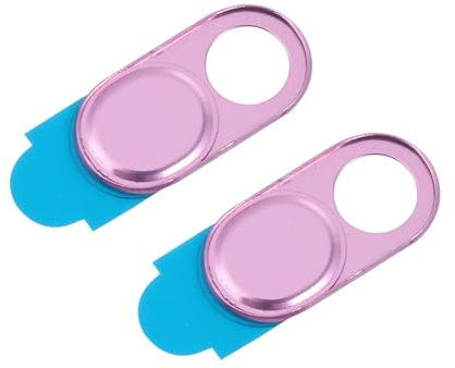 TEHAUX Webcam Anti-Hacking en D'aluminium Alliage 2pcs Cache Coulissant Or Design Protection Anti-Regard Élégant Métallique pour Ordinateur Portable et Tablette