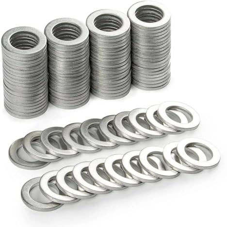 120 Stück 10 x 15 x 1,5 MM Fitschenringe Tür Unterlegscheiben Edelstahl | Beilagscheiben Unterlegscheiben Türscharnier für Zimmertür Standard Schrauben Gewindestangen Muttern
