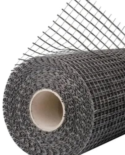 EffeDecor Rete per Armatura in Filati di Fibra di Vetro 1x50 MT in Rotolo 130gr/mq Ideale per Rinforzo Massetti,Rete Metalicca Maglia 40x40 mm