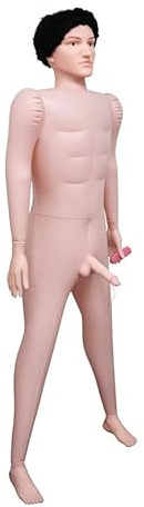 Hidden Desire Big Billie Aufblasbare Liebespuppe 180 cm – Inflatable Male Doll aus PVC & Silikon – Realistische Vibrationspuppe für Erwachsene – Remote-Control Blow Up Doll