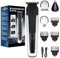 Vexloria Beard Trimmer Men, Hair Clippers Men, All-in-One Men's Grooming Kit with Nose and Ear Trimmer, Detail Trimmer, IPX6 Waterproof Professional Cordless Hair Clipper with 4 Limit Combs