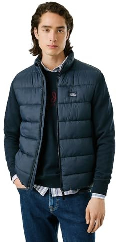 Pepe Jeans Chaqueta acolchada GILLET para hombre, azul (DULWICH BLUE), XXL, Azul (DULWICH BLUE), XXL