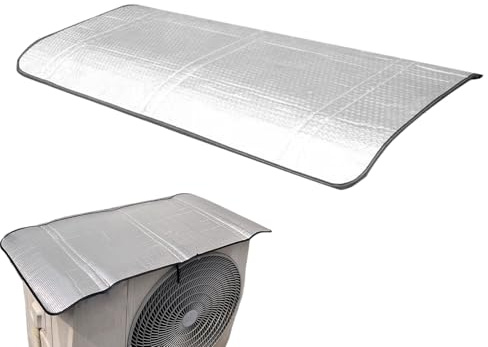 Housses de climatisation pour l'extérieur - Protection extérieure magnétique pour appareils divisés - Montage facile avec fermeture magnétique - Protection solaire - Isolation thermique - Utilisation