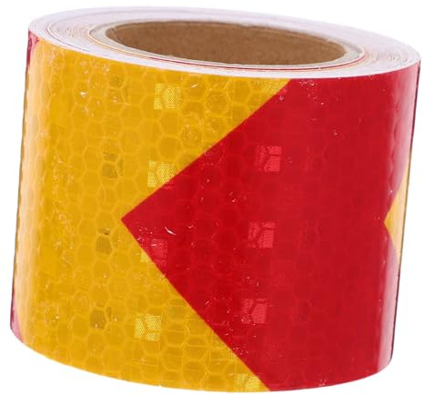 POPETPOP Ruban Réfléchissant Autocollant Forme Flèche Installation Facile en PET Effet Décoratif, Rouleau Unique pour Sécurité Extérieure pour Voitures et Bateaux
