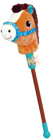 VTech - Mistral Cheval Bâton Musical - Hobby Horse, Tête de Cheval sur Bâton 80 cm - Peluche Poney Jouet Interactif Enfant - Jeu Éducatif et Motricité - Cadeau Enfant Dès 2 Ans - Contenu en Français