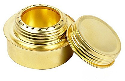 Spiritusbrenner aus Kupferlegierung, kleiner, tragbarer und ultraleichter Brenner