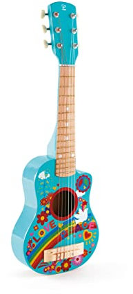 Hape Gitalele Flower-Power, Spielzeug Musikinstrument für Kinder ab 3 Jahre