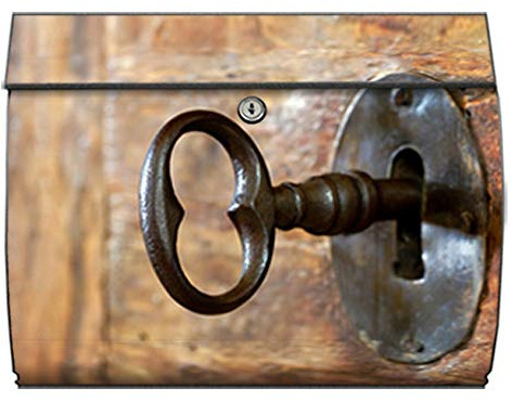 motivX-Ideenwerkstatt Briefkasten Swing Wandbriefkasten mit Motiv Schloss Antik