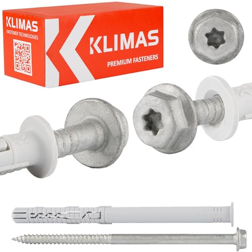 Schrauben Holzgewinde Torx Spreizdübel mit Kragen 4-fach-Spreizung 12x80