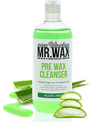 Mr. Wax Pre Wax Hautreiniger Aloe Vera, Wachs Vorbehandlung, 500ml