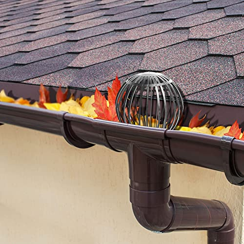 ZYWUOY 4x Downpipe Protection Leaves Sieve Rain Pipe Gutter Closure Leaf Protection