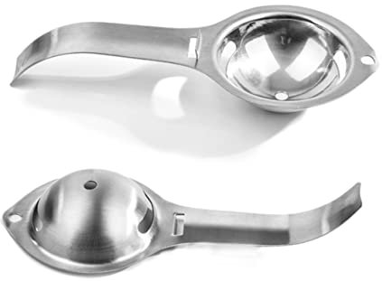 KICHOUSE Separator Divider Yolk Extractor Stainless Steel Kitchen Utensils for Egg Separator Tool Cooking Tools for Poached Egg Yolk Filter