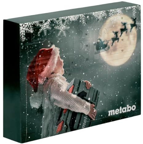 Metabo Adventskalender mit 31 tlg. Werkzeug Set (626694000) Bits/Stecknüsse/Ratsche