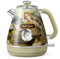Hazel Quinn Bouilloire Electrique, Bouilloire Vintage Avec Thermomètre, Acier Inoxydable et Sans BPA, Sans Fil et Avec Arrêt Automatique, 1,7 L, 2200 W, Renaissance Design
