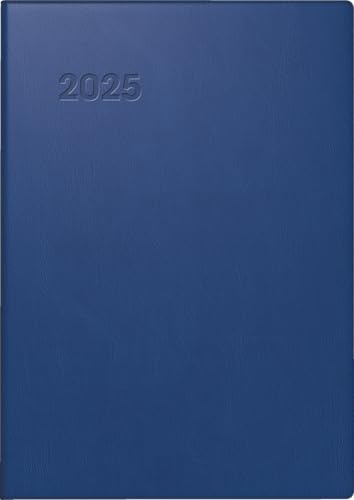 BRUNNEN Taschenkalender Modell 713 (2025), 2 Seiten = 1 Woche, A7, 160 Seiten, Kunststoff-Einband, dunkelblau