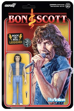 Super7 Bon Scott Reaktionsfiguren Wave 01 - Bon Scott Actionfigur
