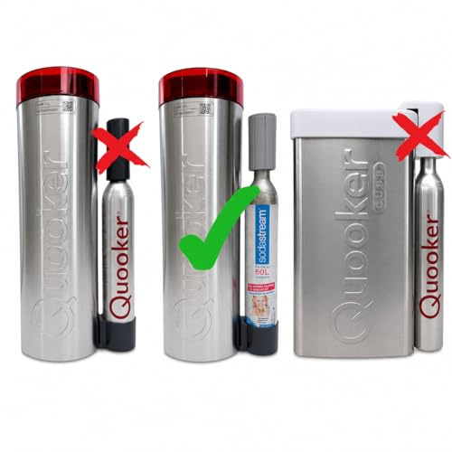 SPRUDELUX® CO2-Druckregler 4 bar | Kostenersparnis für Quooker Cube | Einfache Installation | für Cube Wassersprudler kochend-Wasserhahn Flex, Fusion | Ersetzt den Cube Zylinder zu 425g CO2 zylinder