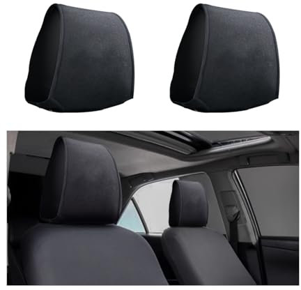 Adunsiaoto 2 Piezas Fundas Reposacabezas Coche, Fundas Reposacabezas Lavables Automóvil, Funda Reposacabezas Personalizada Transpirable Antipolvo, Universal Para Vehículo, Minivan, Automóvil, RV