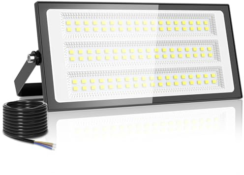 Viugreum 1 Pack100W Led Strahler Außen 10000LM Led Fluter Aussen IP66 6500K Flutlicht Kaltweiss Scheinwerfer Aussenstrahler Flutlichtstrahler fur Hinterhof Auffahrt Garage