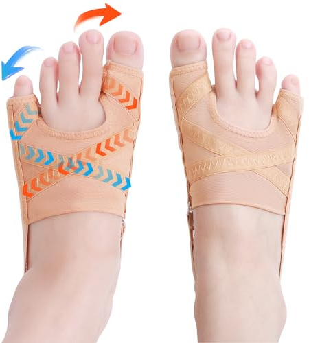 yweiuah Bunion Corrector for Women and Men,Union Relief Protector Guards for the Thumb and Little Toe,Toe Corrector for Left and Right Foots, 1 Pair(L)