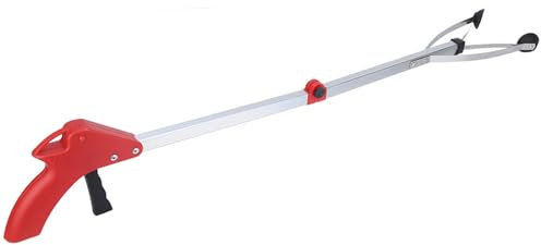 Brrnoo Strumento per la Raccolta dei Rifiuti, Raccoglitore dei Rifiuti in Lega di Alluminio, Estende la Portata, Design Pieghevole, per la Raccolta dei Rifiuti di Foglie da Giardino,