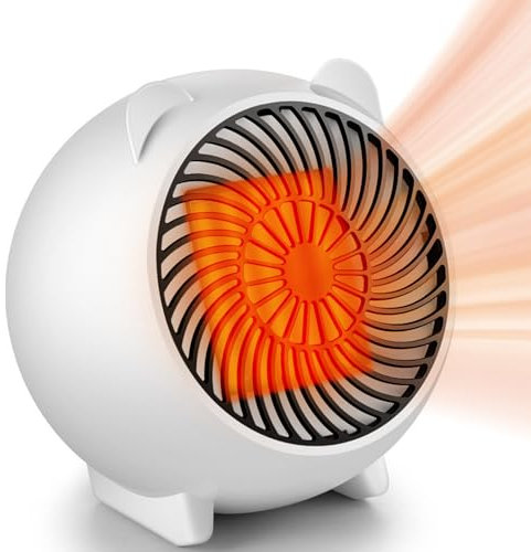 Mursche Heizlüfter energiesparend heizgeräte elektrisch - Heizung leise PTC Keramik heizstrahler innenraum 500W Oszillation Räume Heizofen Elektroheizer Überhitzungsschutz