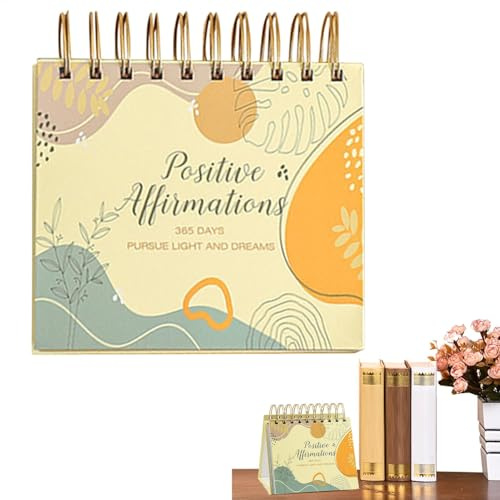 Calendrier journalier 2025 – Calendrier de bureau inspirant avec citations d'affirmation, design esthétique de table | Calendrier de motivation pour amis, collègues et décoration de bureau