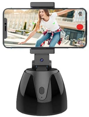 Telefono Gimbal Stabilizer – Telefono Stand Portatile Gimbal, Vlogging Stabilizer with 360 Gradi Rotazione | Gimbal Stabilizer for Smartphone, Cell Phone Holder Stabilizer with Face/Object Tracking